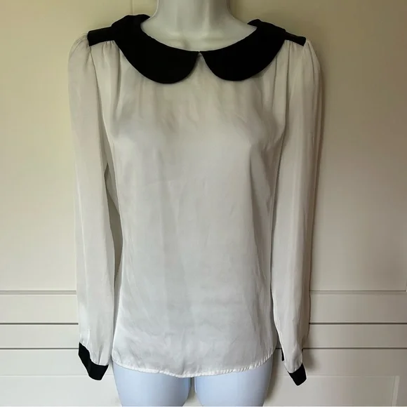 Sandro Peter Pan Blouse - Picture 2 of 9